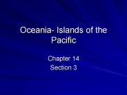 Oceania- Islands of the Pacific