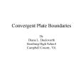 Convergent Plate Boundaries PowerPoint PPT Presentation