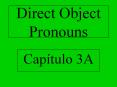 Direct Object Pronouns PowerPoint PPT Presentation
