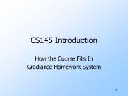 CS145 Introduction