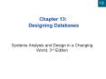 Chapter 13: Designing Databases PowerPoint PPT Presentation