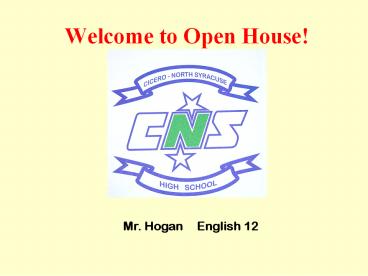 Welcome to Open House!