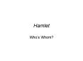 Hamlet PowerPoint PPT Presentation