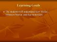 Learning Goals PowerPoint PPT Presentation