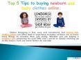 Top 5 Tips to buying newborn and baby clothes online.