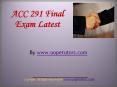 ACC 291 Final Exam Latest UOP Material