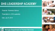DHS LEADERSHIP ACADEMY