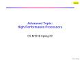 Advanced Topic: High Performance Processors PowerPoint PPT Presentation