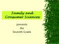 Family and Consumer Sciences PowerPoint PPT Presentation