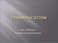 communication PowerPoint PPT Presentation