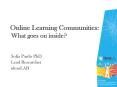 Online Learning Communities: PowerPoint PPT Presentation