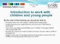 Introduction to work with children and young people PowerPoint PPT Presentation