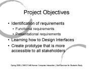 Project Objectives