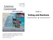 Chapter 13 Voting and Elections