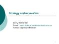 Strategy and Innovation PowerPoint PPT Presentation