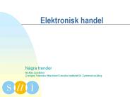Elektronisk handel