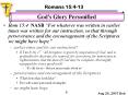 Rom 15:4 NASB  PowerPoint PPT Presentation