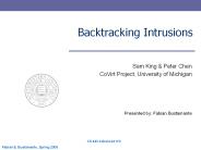 Backtracking Intrusions