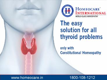 Easy Solution for all Thyroid Problems with Homeopathy