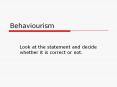 Behaviourism PowerPoint PPT Presentation