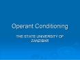 Operant Conditioning PowerPoint PPT Presentation
