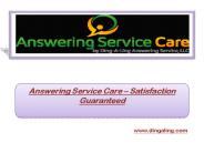 Answering Service Care – Satisfaction Guaranteed