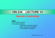 159.234   Lecture 10