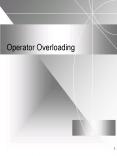 Operator Overloading PowerPoint PPT Presentation