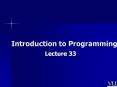 Introduction to Programming PowerPoint PPT Presentation