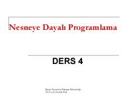 Nesneye Dayali Programlama