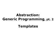 Abstraction: Generic Programming, pt. 2