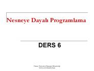 Nesneye Dayali Programlama