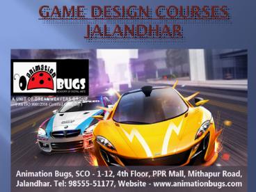 3D Game Design Courses Jalandhar