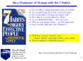Be a Champion of Change with the 7 Habits PowerPoint PPT Presentation
