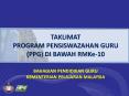 TAKLIMAT PROGRAM PENSISWAZAHAN GURU (PPG) DI BAWAH RMKe-10 PowerPoint PPT Presentation