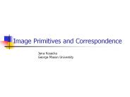 Image Primitives and Correspondence