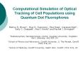 Computational Simulation of Optical Tracking of Cell Populations using Quantum Dot Fluorophores PowerPoint PPT Presentation