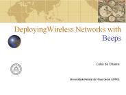 DeployingWireless Networks with Beeps