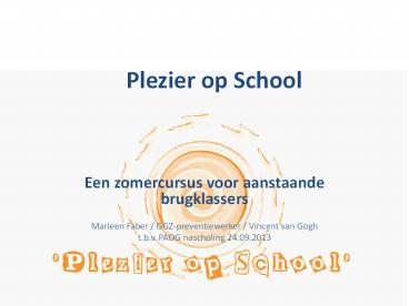 Plezier op School