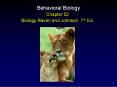 Behavioral Biology PowerPoint PPT Presentation