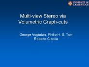 Multi-view Stereo via Volumetric Graph-cuts