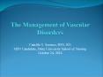 The Management of Vascular Disorders PowerPoint PPT Presentation