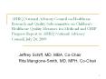 AHRQ National Advisory Council on Healthcare Research and Quality Subcommittee on Children PowerPoint PPT Presentation