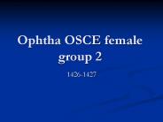 Ophtha OSCE female group 2