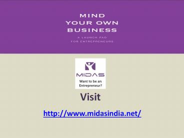 Entrepreneurship Certificate Program in Pune