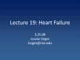 Lecture 19: Heart Failure PowerPoint PPT Presentation
