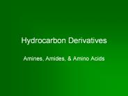 Hydrocarbon Derivatives
