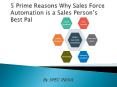 Prime Reasons Why Sales Force Automation is a Sales Person's Best Pal PowerPoint PPT Presentation
