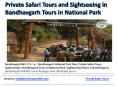 Private Safari Tours and Sightseeing in Bandhavgarh Tours in National Park PowerPoint PPT Presentation