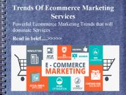 Trends of eCommerce Marketing Services